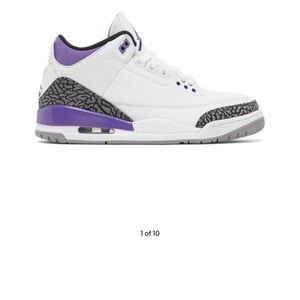 Jordan Sneakers White and Purple
